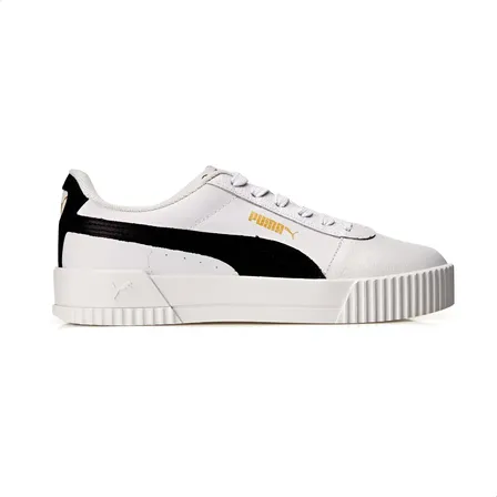 Tênis Casual Feminino Carina Lux Puma Liso 36 White/white/black 34 Br