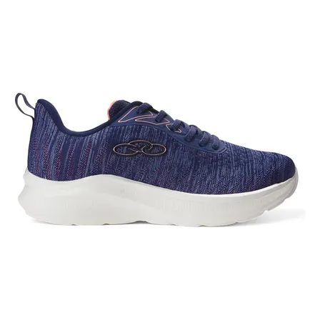 Tênis Casual Feminino Nyx Olympikus Liso 38 Azul/rosa/branco Texturizado 38 Br