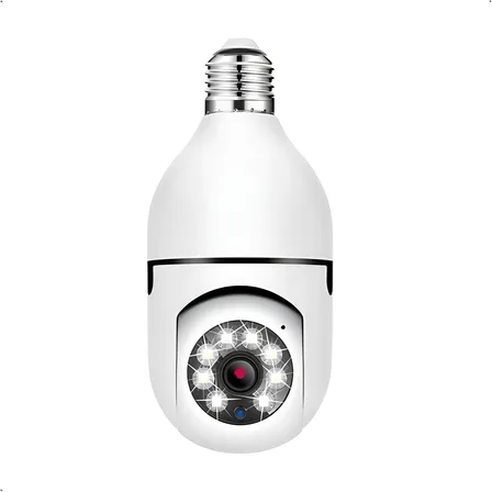 Câmera De Segurança Espiã Yoosee Lâmpada Wi-fi Full Hd 1080p Visão Noturna 360° Branco