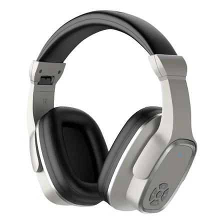 Fone De Ouvido Over-ear Basike Ba-fon6667 Sem Fio Bluetooth 5.3 Com Rádio Fm E Microfone Cinza