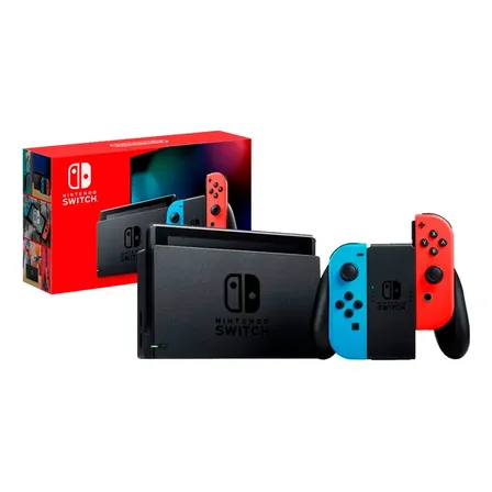 Nintendo Nintendo Switch Switch 32gb Standard Cor Vermelho-néon, Azul-néon E Preto Vermelho-néon/azul-néon/preto