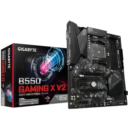 Placa Mãe Gigabyte Para Amd Am4 B550 Gaming X V2 4xddr4 Atx Preto