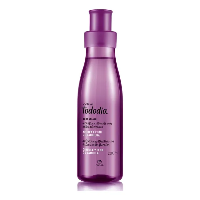 Body Splash Natura Tododia Ameixa E Flor De Baunilha 200ml