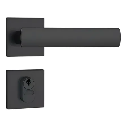 Fechadura Porta Externa 803/35 Rq1 Preto Fosco Stam