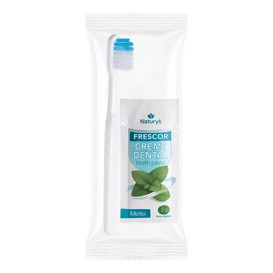 Kit 200 Escovas Dente E Creme Dental 3gr Hotel Motel Doação