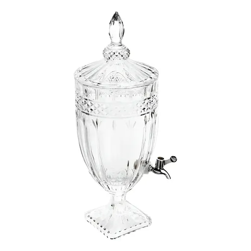 Suqueira De Cristal Com Pé E Tampa Brandon 4,5l Wolff