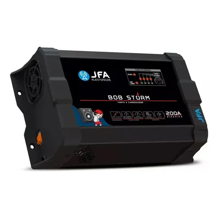 Fonte Automotiva Jfa Storm 200a Bivolt Para Caixas Bob 3800w Sem Bateria Bob 200a Jfa