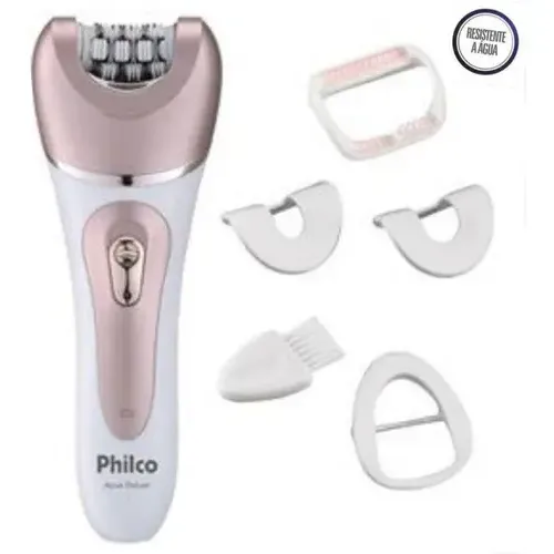 Depilador Elétrico Feminino Philco 5em1 Recarregável Cor Rosa Voltagem