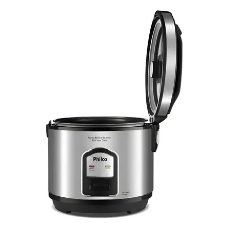 Panela De Arroz Philco 5 Xícaras Ph5p Visor Glass Inox Cor Prateado 127v 60 Hz