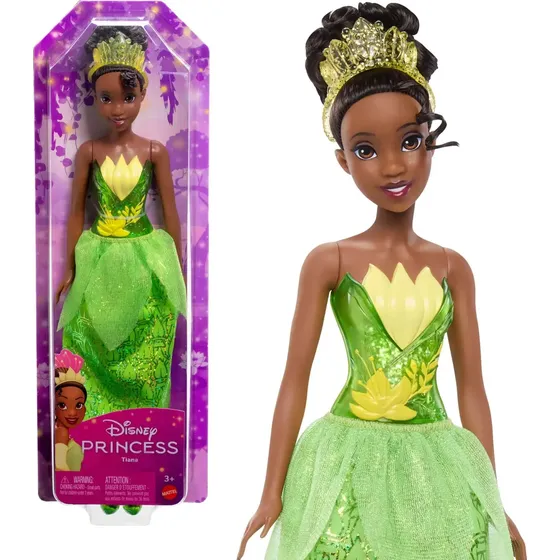 Boneca Disney Princess Tiana Saia Cintilante Mattel HLW04