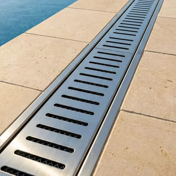 Ralo Linear 10x100 Inox 304 Grelha C/ Aro Tela Anti Inseto