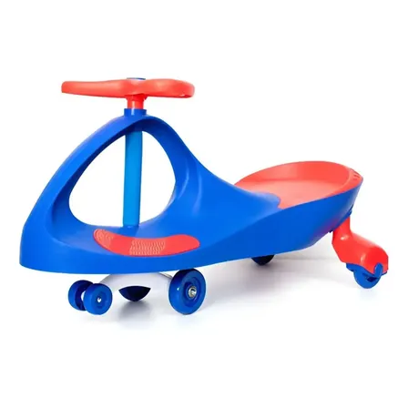 Carrinho Infantil Unitoys Super Car Azul 360° 100kg Rodas Com Luzes Azul E Vermelho