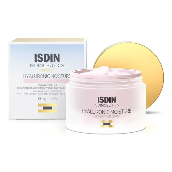 ISDIN Creme Hidratante Anti-Idade para Pele Sensível Isdinceutics Hyaluronic Moisture Sensitive Skin - 50g