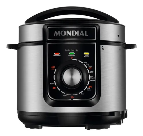 Panela de Pressão Elétrica 5L, Mondial, 900W - PE-48-5L-I