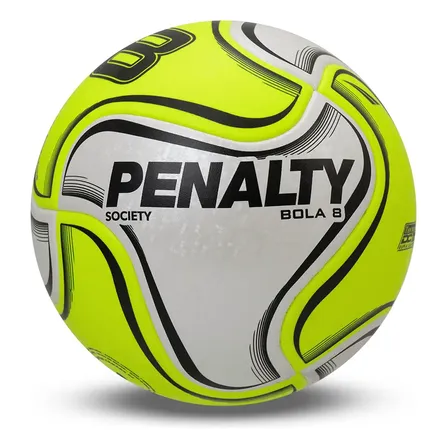Bola de futebol Society Penalty 8 X Gomos Termotec Oficial Cor Amarelo