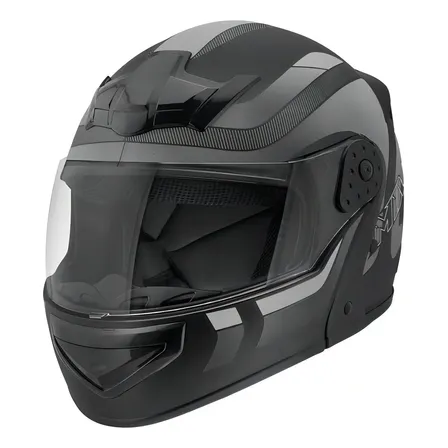 Capacete Robocop Escamoteável Fechado Mixs Gladiator Delta S Cor Cinza fosco Tamanho do capacete 58