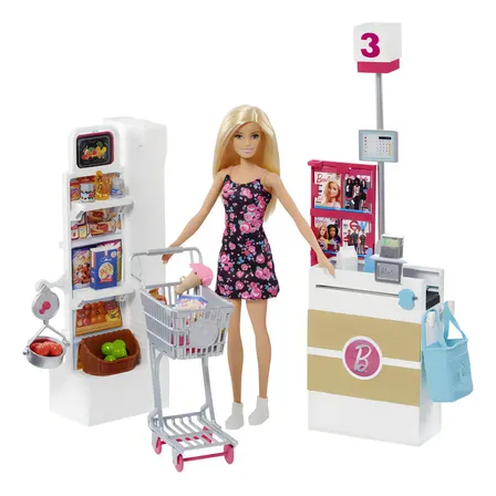 Boneca Barbie Supermercado De Luxo Da Barbie Mattel Frp01