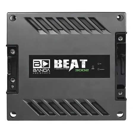 Módulo Amplificador Banda Beat 3002 3000w Rms 2 Ohms 1 Canal Cor Cinza