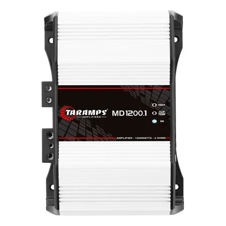 Modulo Taramps Md 1200 2 Ohms 1200 Rms Amplificador 1200w 2ohm Potencia Md1200 Som Automotivo Branco