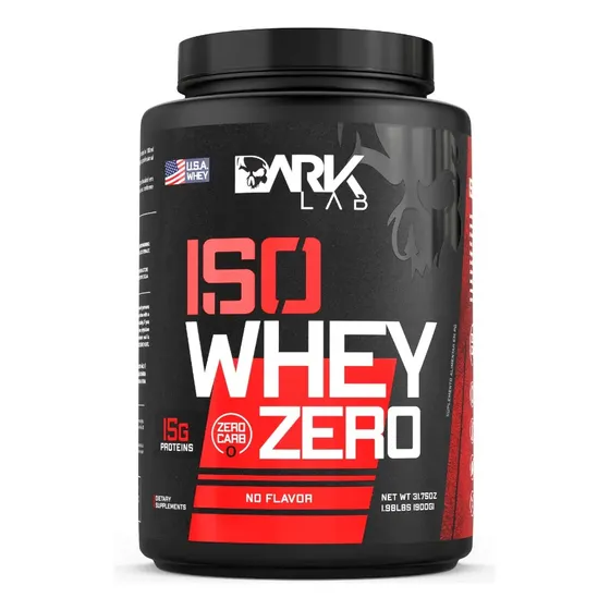 Whey Isolado Zero Carb 900g Natural - Dark Lab (low Carb) No Flavor (zero Carb)
