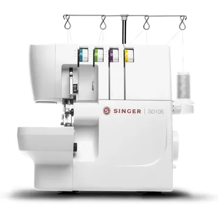 Máquina de overlock doméstica Singer S0105, cor branca