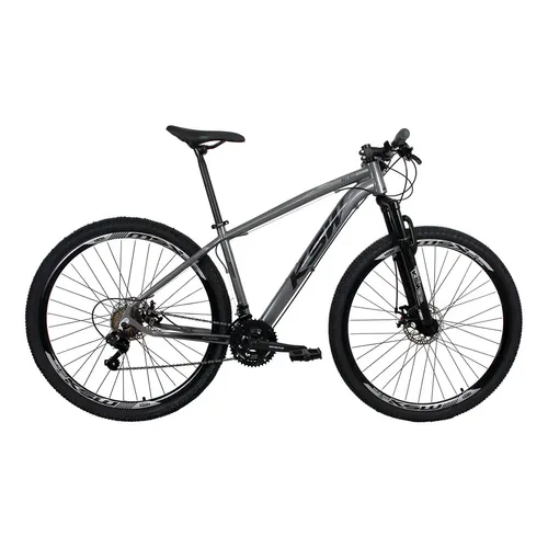 Bicicleta Aro 29 Ksw 21 Marchas Cambio Index Freio A Disco Cor Cinza/preto Tamanho Do Quadro 21