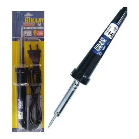 Ferro De Solda Lápis Hikari Max 40w C/ Suporte 430°c 127v