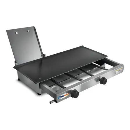 Chapa Lanche 60x30cm Com Prensa Á Gás - Inox Pratic Metal