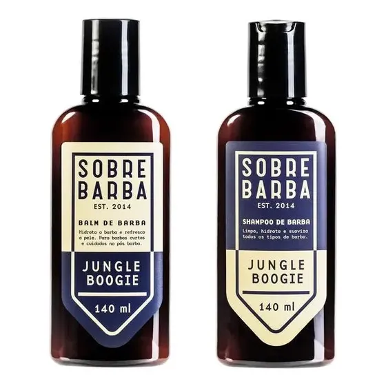 Sobrebarba Kit Dupla Shampoo e Balm de Barba Jungle Boogie