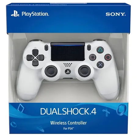 Controle Sem Fio Sony Dualshock Branco Para Ps4