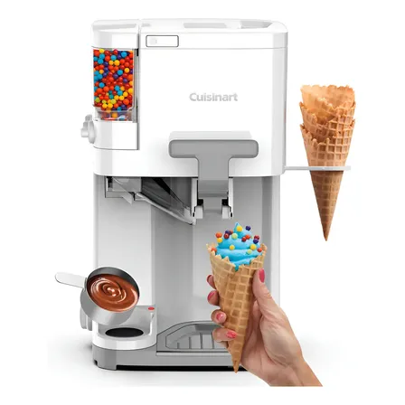 Máquina de sorvete automática Cuisinart Ice-48 com coberturas Frequência 60