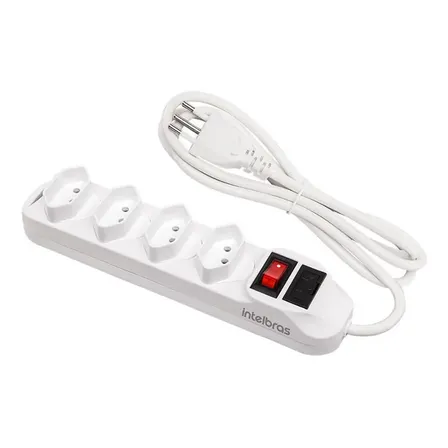 Protetor Eletrônico Intelbras Com 4 Tomadas Epe 1004 Branco