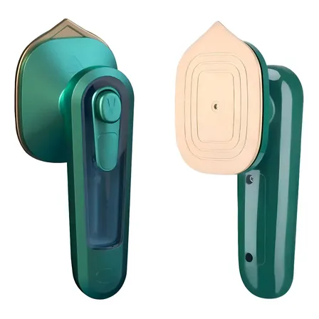 Mini Ferro De Passar Roupa A Vapor Para Viagem Bivolt Cor Verde-escuro