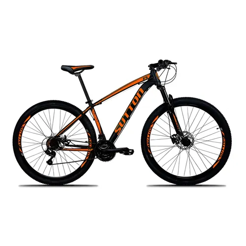 Bicicleta 24v Alumínio Sutton Aro 29 Freio À Disco Pro M5 Cor Preto/laranja Tamanho Do Quadro 21