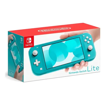 Console Nintendo Switch Lite 32gb Azul Turquesa Standard Tela 5,5'' Azul-turquesa