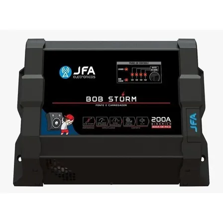 Fonte Carregador Jfa Bob Storm 200a Bivolt Cor Preto