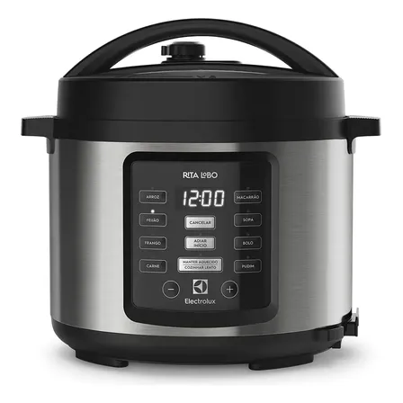 Panela de Pressão Elétrica Electrolux Pcc15 de 5L 1000w de Potência Na Cor Inox