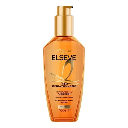 L'Oréal Paris Elseve Óleo Extraordinário 100ml - Leave In Anti Frizz Protetor Térmico Tratamento Reconstrutor Para Todos Os Tipos De Cabelo