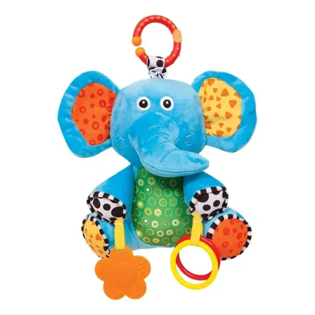 Brinquedo Interativo Para Bebê Elefantinho Treme-treme Buba Multicolorido