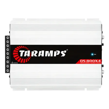 Módulo Amplificador Taramps Ds 800x4 De 800w, 4 Canais E 2 Ohms Branco