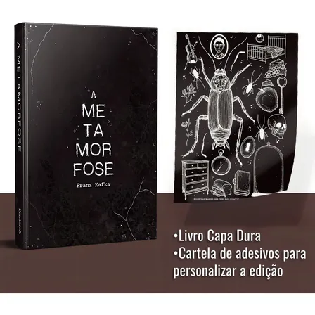 A Metamorfose de Franz Kafka - Livro Capa Dura - Edição Especial com Cartela de Adesivos - Kafka, Franz - Ciranda Cultural - Capa Dura