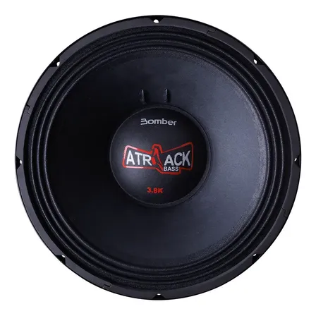 Woofer Atrack Bass 3.8k 15pol 1900 W Rms 4ohms Bomber Branco Preto