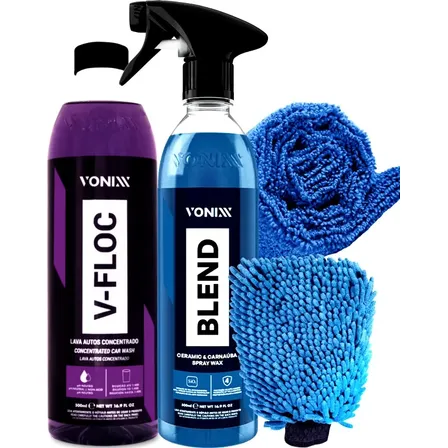 Kit Vonixx Blend Carnaúba Sílica Spray Wax E V-floc