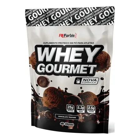Whey Protein Fn Forbis Gourmet 900g 23g Proteínas Sabor Chocolate Trufado