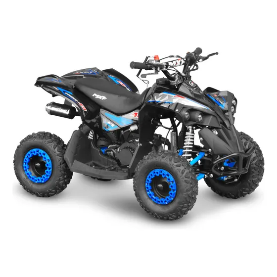 Mini Quadriciclo MXF THOR 49cc a Gasolina para Crianças Azul