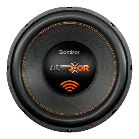 Subwoofer 12 Outdoor Bomber 300w Rms 4 Ohms Som Automotivo Cor Preto/laranja