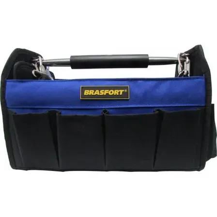 Bolsa Para Ferramentas 14 Bolsos Azul/preto Brasfort Cor Preta / Azul