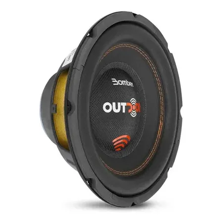 Subwoofer Bomber Outdoor 12 Polegadas 300w Rms 4ohms Grave Cor Preto