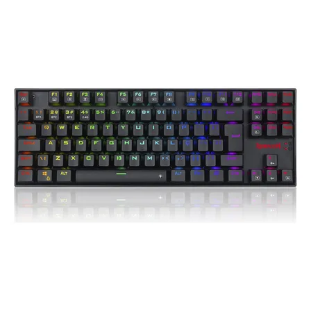 Teclado Redragon Kumara Pro Rgb Wireless Preto Switch Blue Idioma Português Brasil