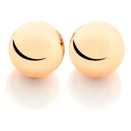 Brinco_rommanel_bola Lisa-_fol Ouro 18k_520470_dourado